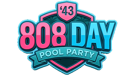 808 Day Pool Party - Animated Logo